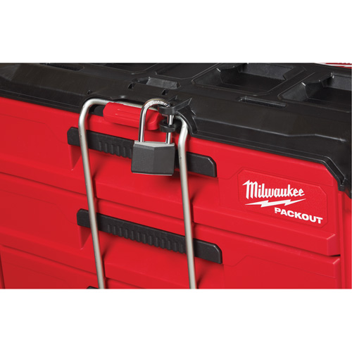 Packout 3-Drawer Tool Box, 16-1/3" x 14-1/3" x 22-1/5", Black/Red Waymarc Industries Inc