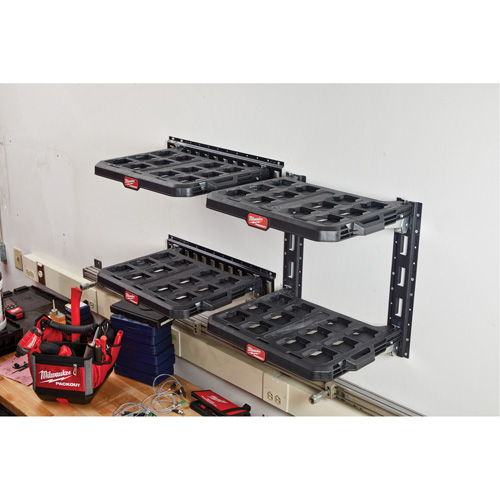 E-Track vertical pour tablettes de rayonnage Packout Waymarc Industries Inc