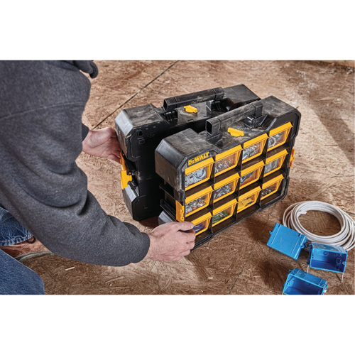 Organisateur Flip-Bin, 3-7/8" la x 17-3/4" p x 13-7/8" h, Noir/Jaune Waymarc Industries Inc