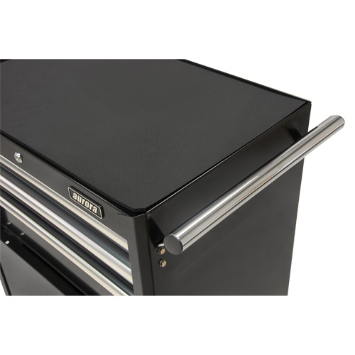 Industrial Tool Cart, 3 Drawers, 29-4/5" W x 21-1/5" D x 38-4/5" H, Black Waymarc Industries Inc