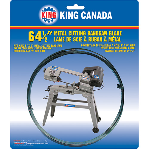General Purpose Band Saw Blade, Bi-Metal, 64-1/2" L x 1/2" W x 0.025" Thick, 10 TPI Waymarc Industries Inc