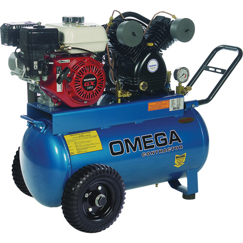 Contractor Series Air Compressors, Gas, 16.6 Gal. (20 US Gal), 125 PSI Waymarc Industries Inc