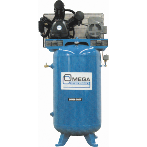 Industrial Series Air Compressors - Vertical Compressors - Two Stage, 66.6 Gal. (80 US Gal) Waymarc Industries Inc