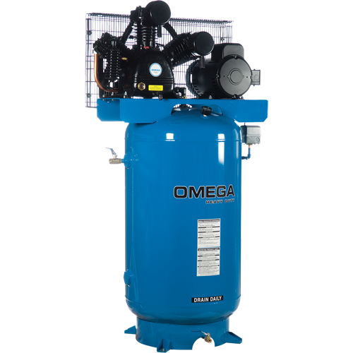 Industrial Series Air Compressors - Horizontal Compressor - Two Stages, 66.6 Gal. (80 US Gal) Waymarc Industries Inc