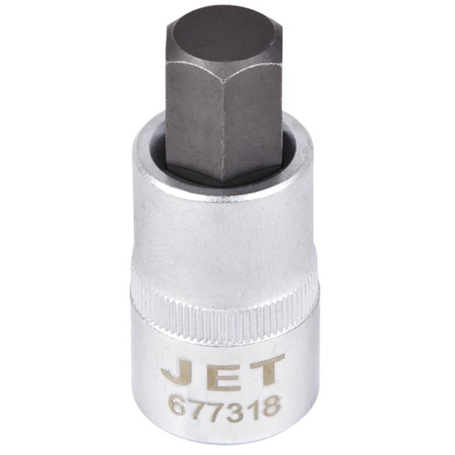 Bit Socket, Hex, 1/2" x 2" L, 1/2" Drive Waymarc Industries Inc