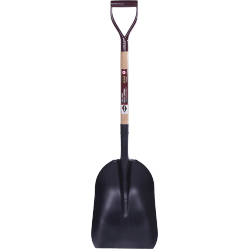 Grain & Coal Scoop Shovel, Wood, Tempered Steel Blade, D-Grip Handle Waymarc Industries Inc