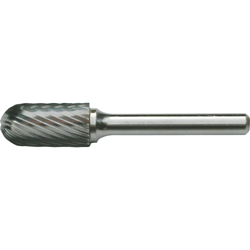 Fraises au carbure solide - Forme cylindrique avec embout sph&eacute;rique CLEVELAND, , 3/32" dia., 7/16" profondeur de la coupe Waymarc Industries Inc