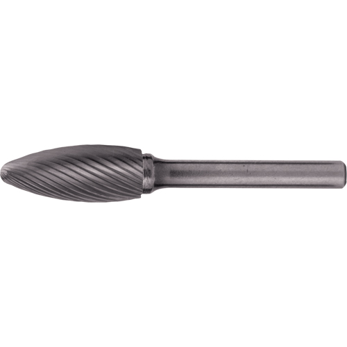 Fraises au carbure solide - Forme de flamme CLEVELAND, 1/8" Tige Waymarc Industries Inc