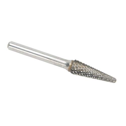 CLEVELAND Solid Carbide Burrs - Taper Shape Radius End 14°, 1/4" Shank Waymarc Industries Inc