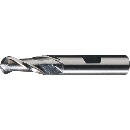CLEVELAND Centre Cutting Ball Nose Single End Finishers, 1/2" Dia., 2 Flutes, Cobalt Waymarc Industries Inc