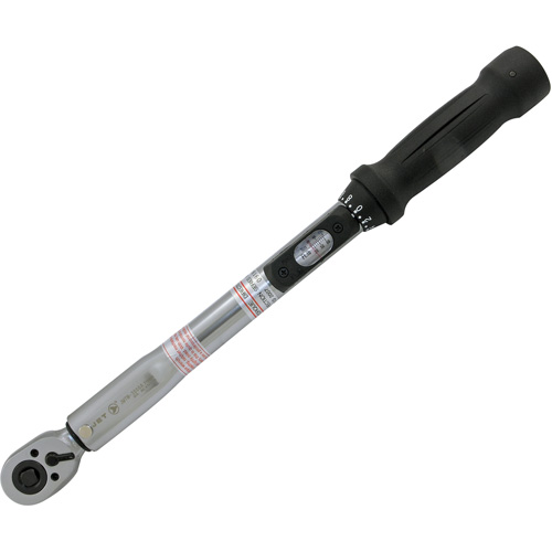 Cl&eacute; dynamom&eacute;trique &agrave; t&ecirc;te fine pour usage intensif, &agrave; cliquer, Entraînement 3/8" carr&eacute;, 10 - 80 lb-pi Waymarc Industries Inc
