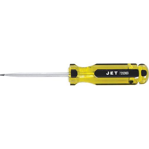 Tournevis &agrave; fentes avec manche g&eacute;ante SDS-3R, Tige de 3/16", Ronde, 3" lo, Prise en Plastique Waymarc Industries Inc