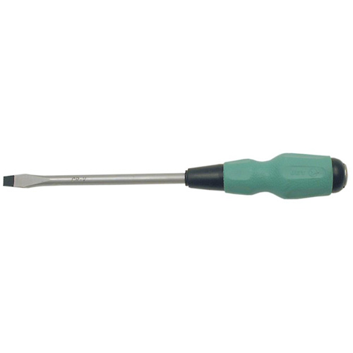 Slot TORQUE DRIVE&reg; Screwdriver, #4 Tip, Round, 4" L, Cushion Grip Handle Waymarc Industries Inc