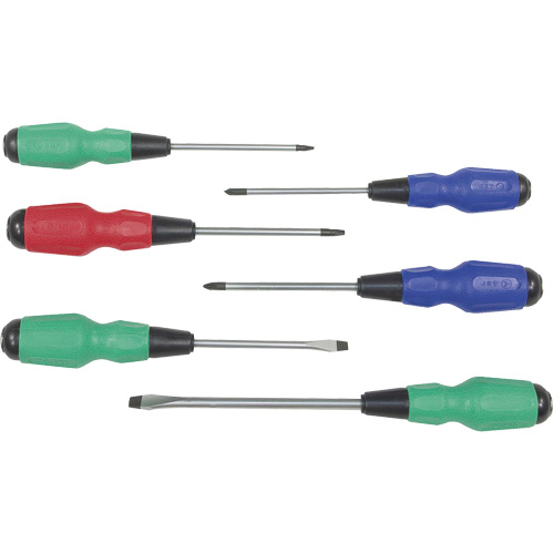 TDSS-6 Torque Drive&reg; Screwdriver Set, 6 Pcs., Magnetic Waymarc Industries Inc
