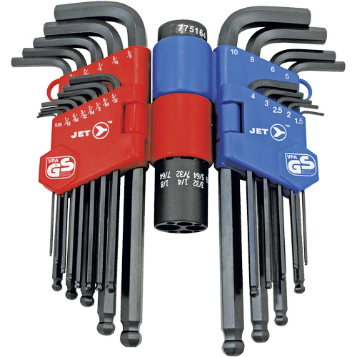 JBHK-22SM Ball Nose Hex Key Set, 22 Pcs., Metric & Imperial Waymarc Industries Inc