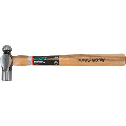 Ball Pein Hammer, 8 oz. Head Weight, Plain Face, Wood Handle Waymarc Industries Inc