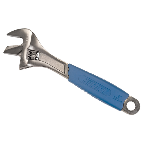 Adjustable Wrench, 10" L, 1-3/8" Max Width, Black Waymarc Industries Inc