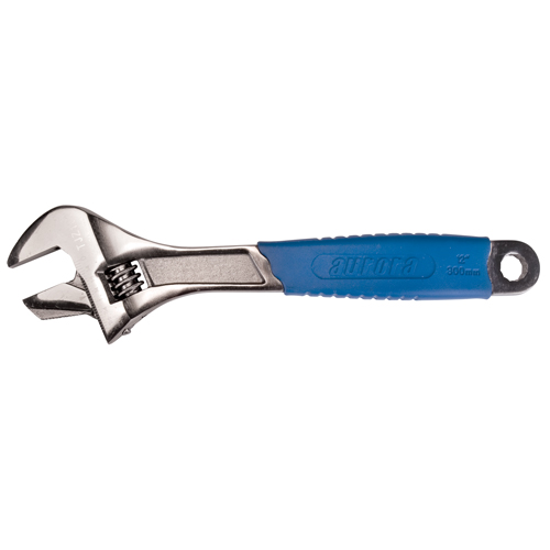 Adjustable Wrench, 12" L, 1-5/8" Max Width, Black Waymarc Industries Inc