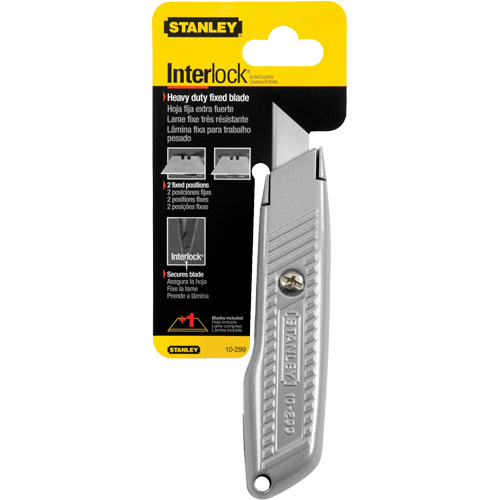 Fixed Blade Interlock&reg; Utility Knife, 5-1/2", Metal Blade Waymarc Industries Inc
