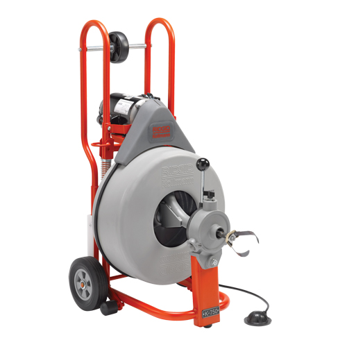 Nettoyant de drain K-750 pour machine &agrave; baril, &eacute;lectrique, 3/4" x 100' Waymarc Industries Inc