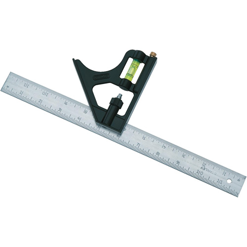 Combination Square, 12" L, 1/8"/1/16"/1/32" Graduations Waymarc Industries Inc