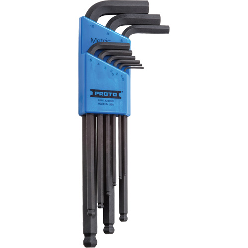 Round Head Hex Key Set, 9 Pcs., Metric Waymarc Industries Inc