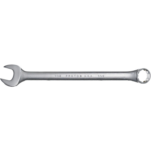 Combination Wrench, 12 Point, 1-1/2", Satin Finish Waymarc Industries Inc