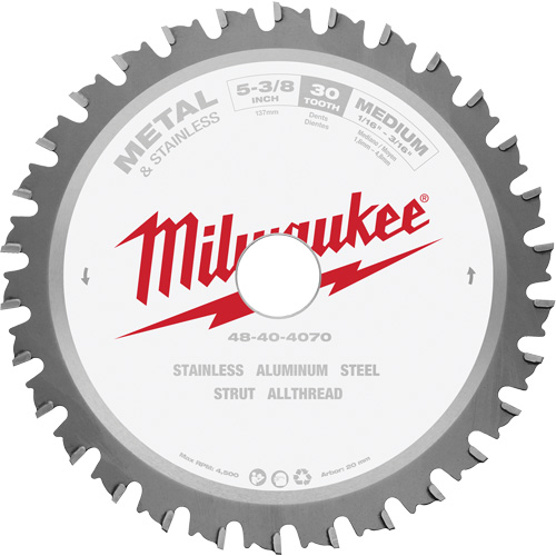 Lame de scie circulaire MetalTech, 5-3/8", 30 dents, Pour M&eacute;tal Waymarc Industries Inc