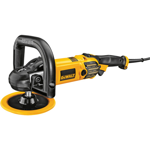 Polisseuse &agrave; vitesse variable avec d&eacute;marrage souple, 9"/7" tampon, 120 V, 12 A, 0-3500 Tr/min &agrave; vide Waymarc Industries Inc