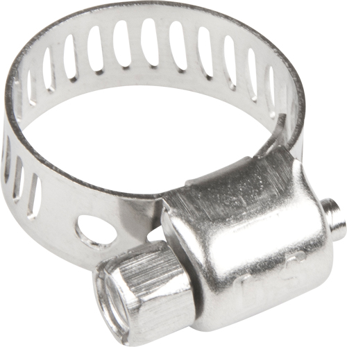Colliers de serrage pour tuyaux - Collier de serrage & vis en acier inoxydable, Dia. min 1/5", Dia. max 5/8" Waymarc Industries Inc