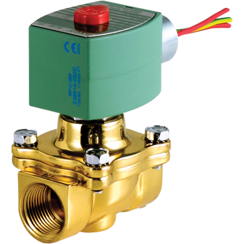 2-Way Pilot Operated Solenoid Valves, 1/2" Pipe, 135 PSI Waymarc Industries Inc