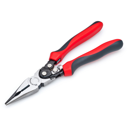 Pro Series Dual Material Long Nose Compound Action Cutting Pliers, 9" L Waymarc Industries Inc