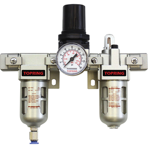 Airflo Modular Filter/Regulator & Lubricator (Gauge Included), 1/2" NPTF Waymarc Industries Inc