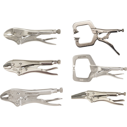 Locking Plier Set, 6 Pieces Waymarc Industries Inc