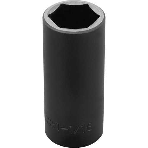 Socket, Impact, 1-1/16", 1/2" Drive, 6 Points, Deep Waymarc Industries Inc