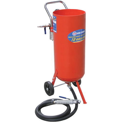 Pressure Abrasive Sandblasters, 6-25 CFM, 8.3 Gal. (10 US Gal) Tank Waymarc Industries Inc