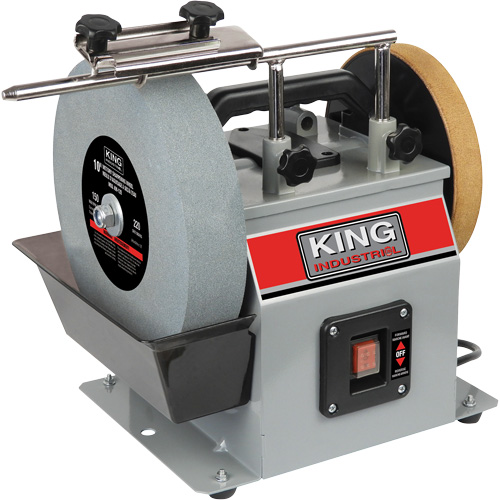 Affûteuse s&egrave;che-humide, Dia de roue 10", 1/4 CV, 115 tr/min Waymarc Industries Inc