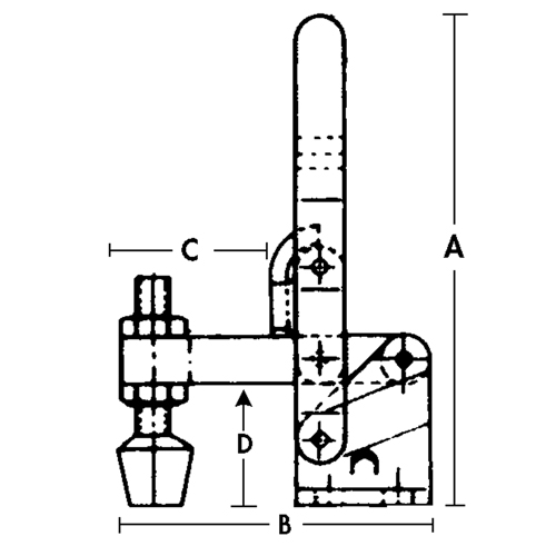 Vertical Hold-Down Clamps - 201 Series Waymarc Industries Inc