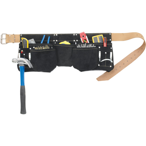 Ceintures &agrave; outils pour apprenti menuisier, Cuir, Noir Waymarc Industries Inc