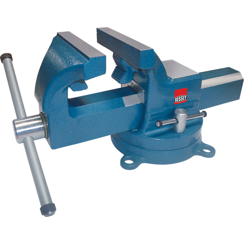 Heavy-Duty Industrial Bench Vises, 4" Jaw Width, 2-3/8" Throat Depth Waymarc Industries Inc