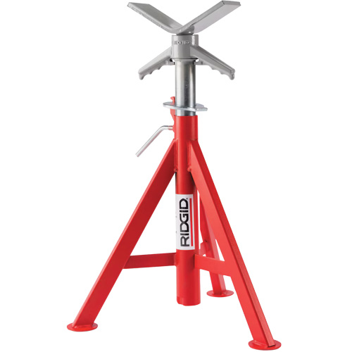Supports de tuyaux abaiss&eacute; en V no VJ-98, 51-96 cm R&eacute;glage de la hauteur, 12" Capacit&eacute; max. de tuyau, 2500 lb Capacit&eacute; de charge max. Waymarc Industries Inc