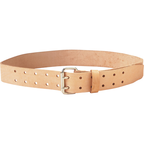 Double Tongue Belt, Leather, Beige Waymarc Industries Inc