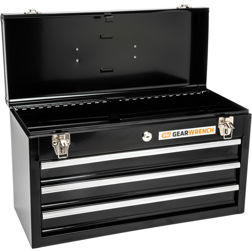 Boîte &agrave; outils portative, 20" la, 3 tiroirs, Noir Waymarc Industries Inc