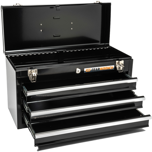 Boîte &agrave; outils portative, 20" la, 3 tiroirs, Noir Waymarc Industries Inc