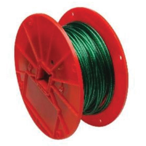 C&acirc;ble m&eacute;tallique, 250' (76,2 m) x 1/16", 28 lb (0,014 tonne), Rev&ecirc;tement de vinyle Waymarc Industries Inc