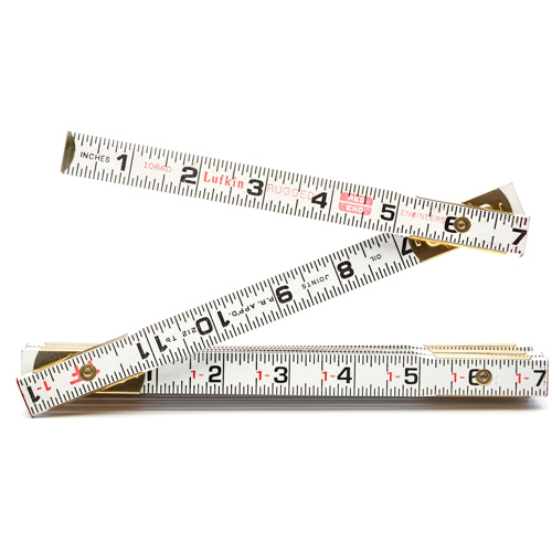 R&egrave;gle en bois pliante, 6' lo, Bois, Graduations de 1/6" Waymarc Industries Inc