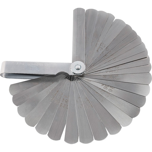 Jauge d&eacute;paisseur SAE/m&eacute;trique de luxe 32 lames Waymarc Industries Inc