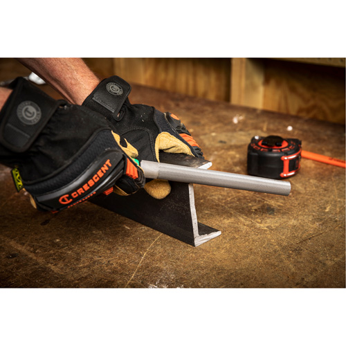 Double Cut File with Green Handle, Half Round, 8", Bastard Waymarc Industries Inc