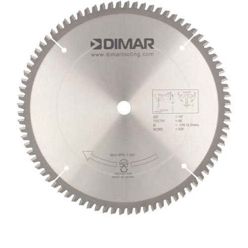 Contractor Saw Blades, 10", 80 Teeth, Non-Ferrous Use Waymarc Industries Inc