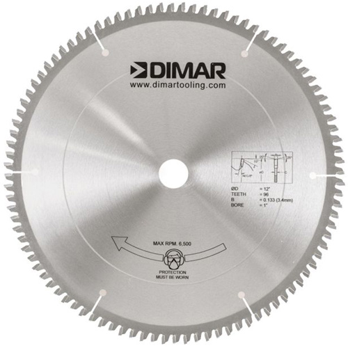 Melamine Saw Blade, 12", 96 Teeth, Wood Use Waymarc Industries Inc